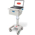 Capsa Solutions Capsa Healthcare LX5 Non-Powered Laptop Cart, One 6" Drawer, 35 lbs. Weight Capacity LX5-NG-D01-M-35